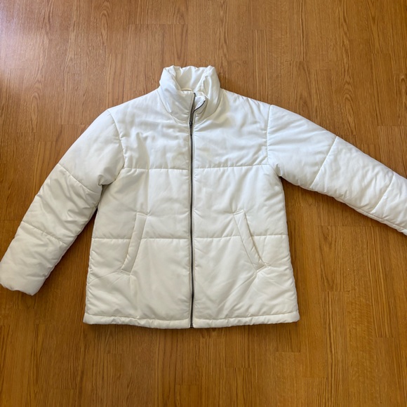 a new day Jackets & Blazers - White Winter jacket-light puffer jacket-size small